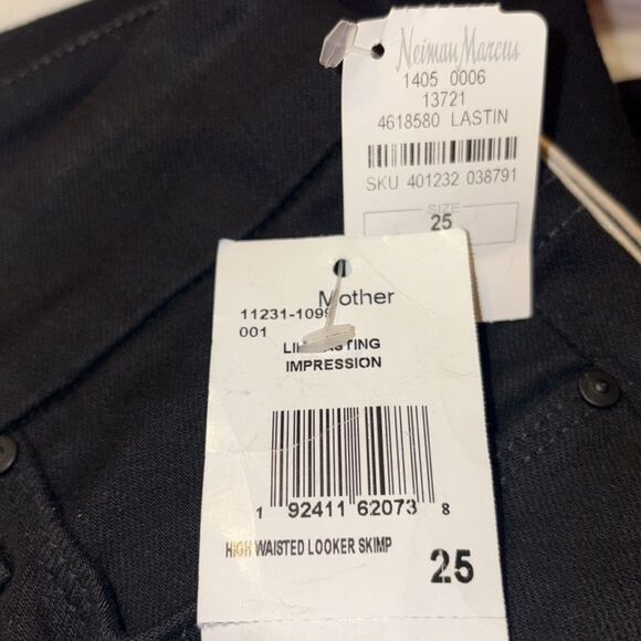 Mother High Waisted Looker Mid-Rise Skimp Jeans 25 NWT Lasting Impression $218 - Picture 5 of 9
